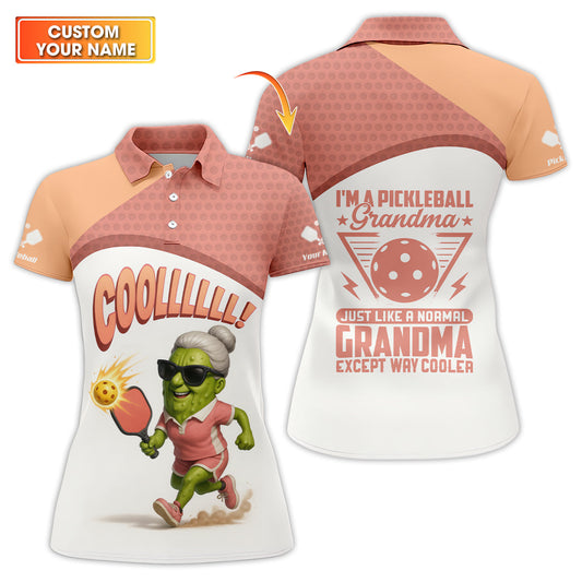 Funny Pickleball Grandma Shirts, Custom Name Women’s Pickleball Shirt, Gift For Pickleball Lover