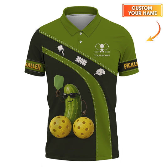 Funny Pickleball Shirt For Men's, Pickleballer Custom Name Shirts, Gift For Pickleball Lovers