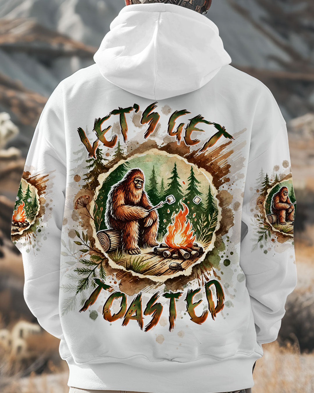  LET'S GET TOASTED BIGFOOT ALL OVER PRINT - TLTW2211244