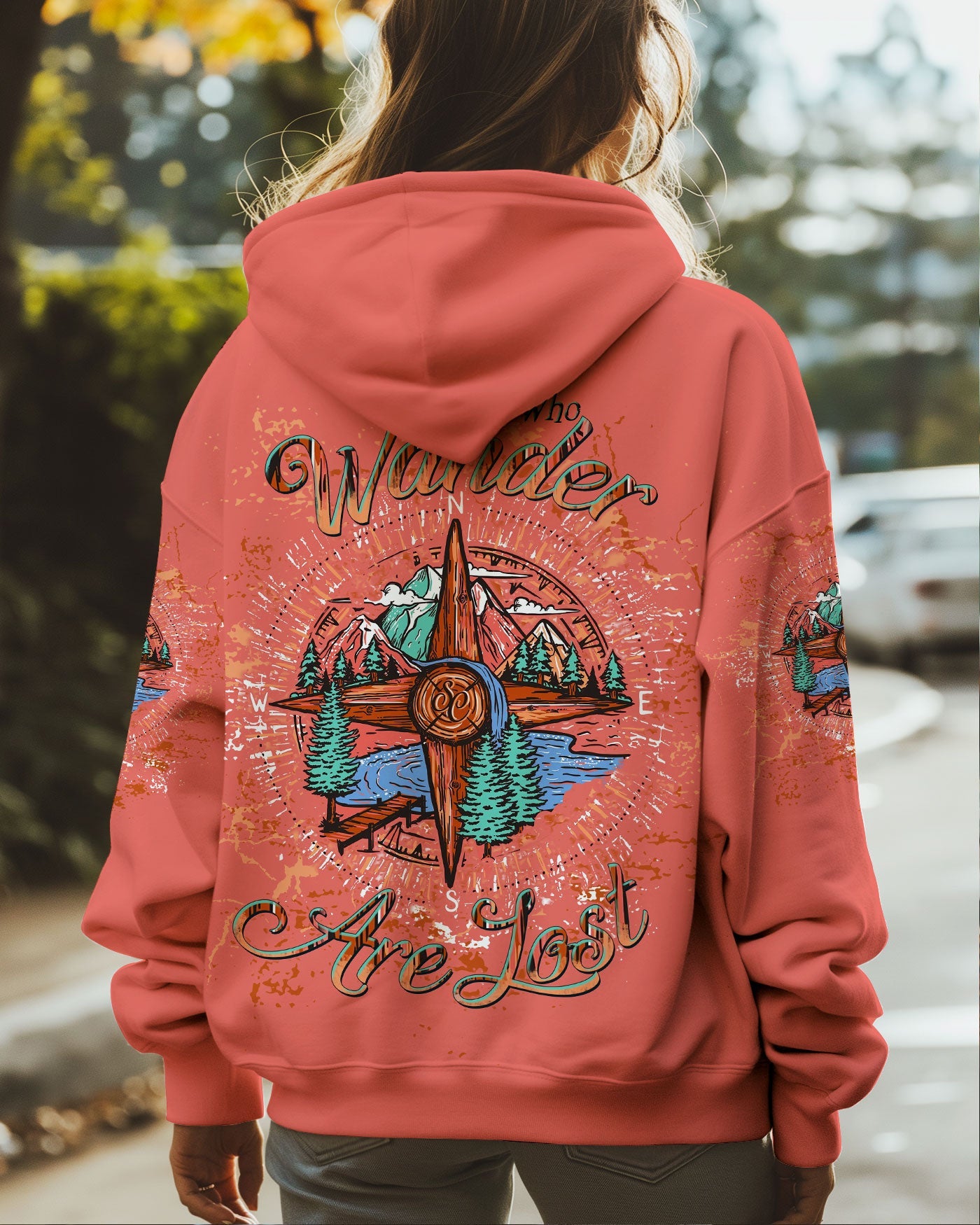 NOT ALL WHO WANDER ARE LOST COMPASS ALL OVER PRINT - TLTW1408244