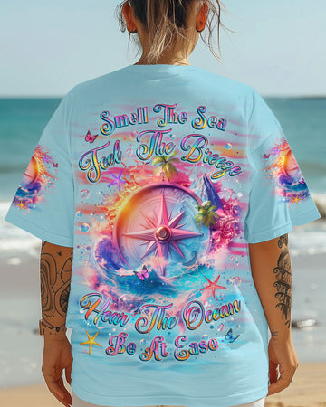 SMELL THE SEA FEEL THE BREEZE COMPASS ALL OVER PRINT - YHLT2703252