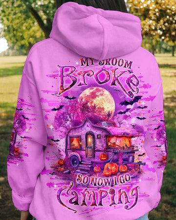 MY BROOM BROKE SO NOW HALLOWEEN CAMPING ALL OVER PRINT - YHLT1309244