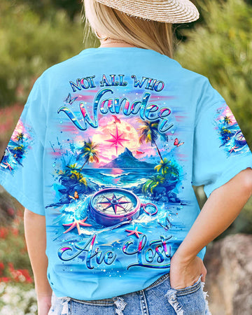 NOT ALL WHO WANDER ARE LOST COMPASS BEACH ALL OVER PRINT - YHLT0904253