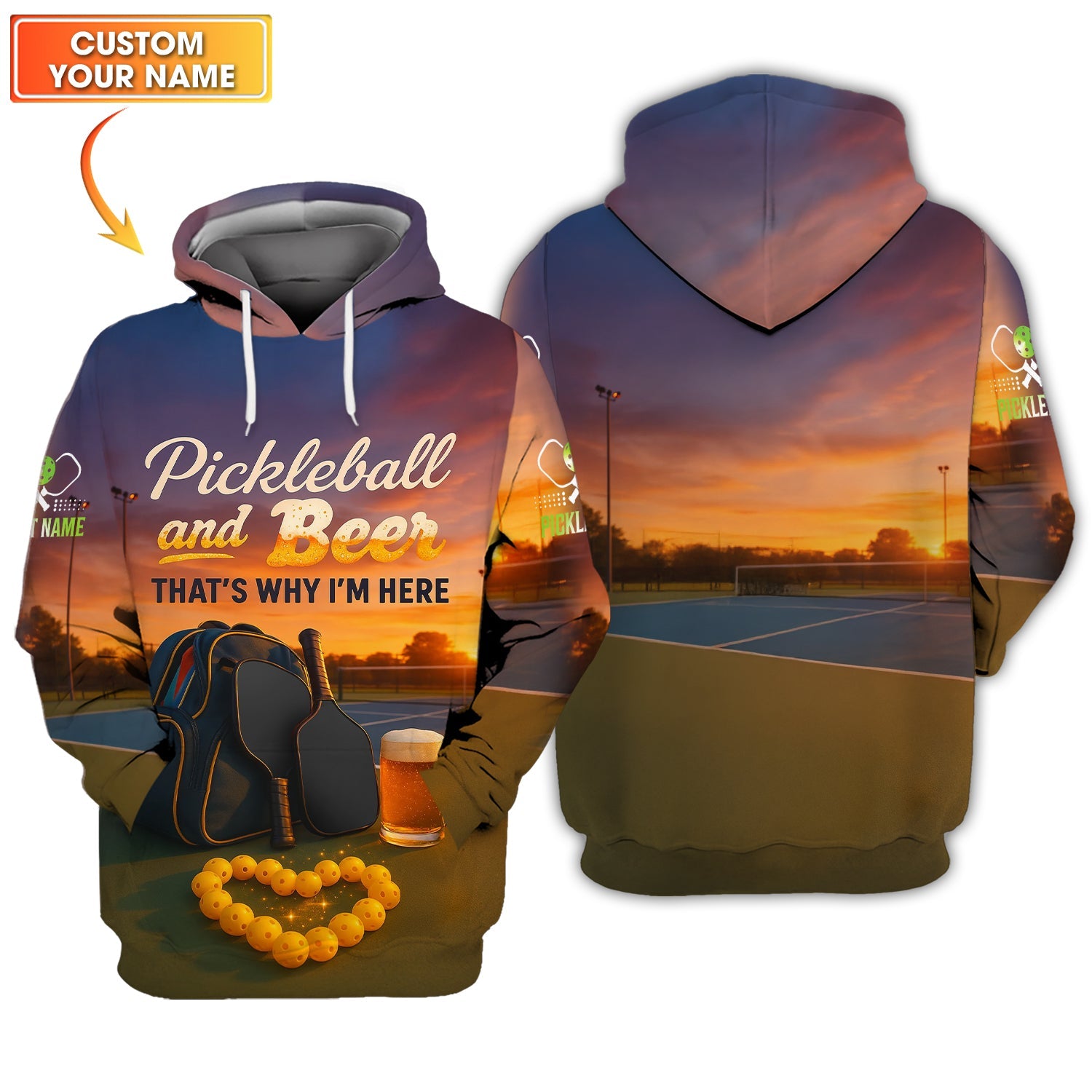 Pickleball and Beer Custom Pickleball Shirts, Pickleball Paddles Design, Pickleball Gift Ideas
