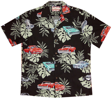 Bluejose Muscle Cars Men's Hawaiian Shirt