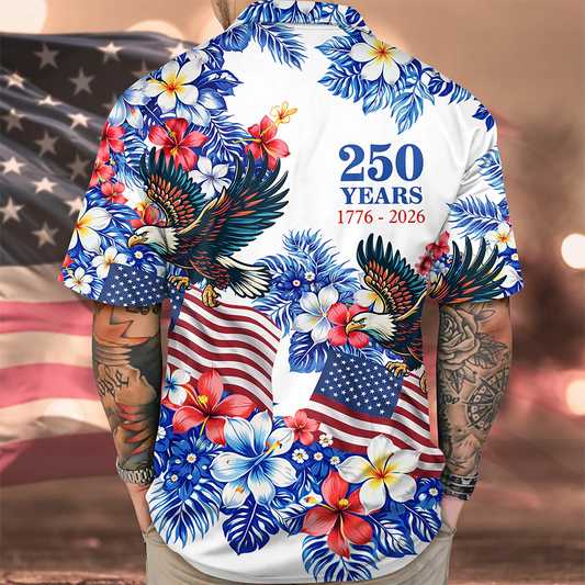 BlueJose American 250Th Anniversary Hawaii Shirt