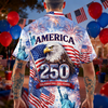 BlueJose Celebrating 250th Anniversary United States Hawaiian Shirt 4th of July Gift