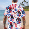 BlueJose Custom Dog Photo United State Flag Hawaii Shir