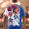 BlueJose Personalized Custom Name America 4th Of July Hawaii Shirt