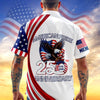 BlueJose Custom Name American Pride Patriotic 250th Anniversary Eagle Hawaii Shirt