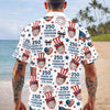 BlueJose Custom Funny Face 250 Years Of Freedom 1776-2026 Hawaii shirt