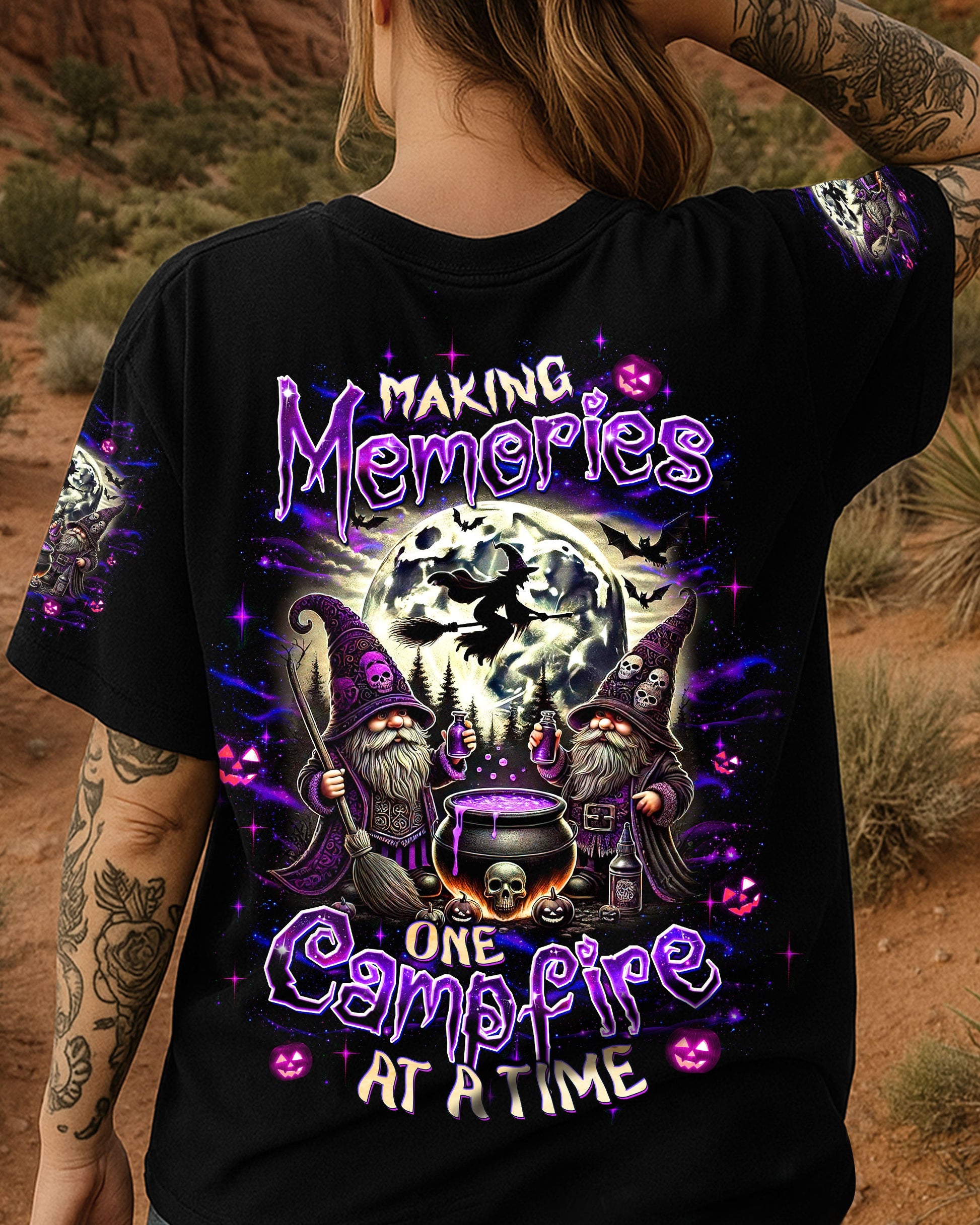 MAKING MEMORIES ONE CAMPFIRE AT A TIME GNOME HALLOWEEN ALL OVER PRINT - TLTW1707252