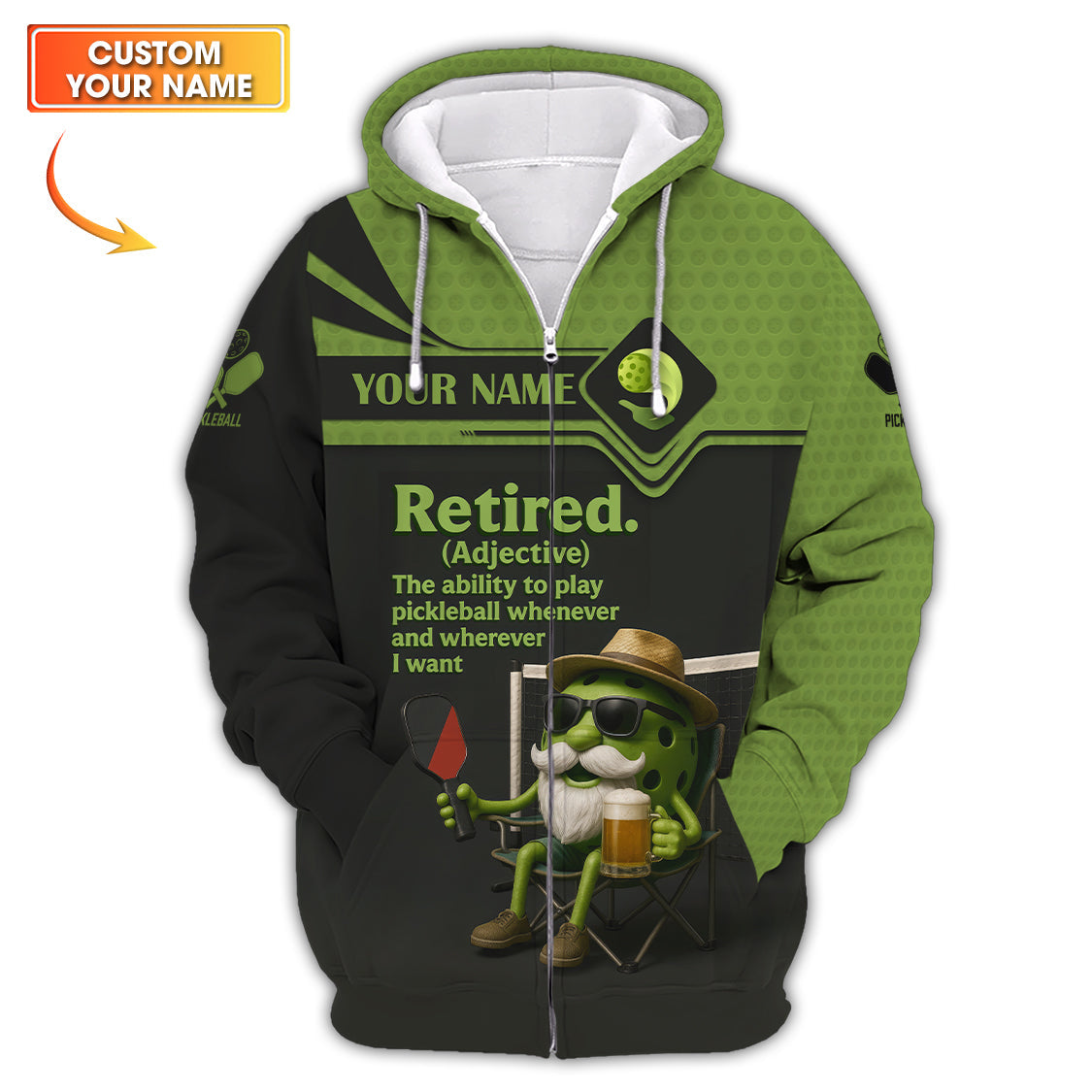 Custom Name Funny Men's Pickleball Shirt, Retired Pickleball Shirts, Gift For Pickleball Players