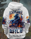 BORN TO EXPLORE DESTINED TO BE WILD BIGFOOT HALLOWEEN ALL OVER PRINT - TLTW1909244