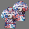 BlueJose Celebrating 250th Anniversary United States Hawaiian Shirt 4th of July Gift