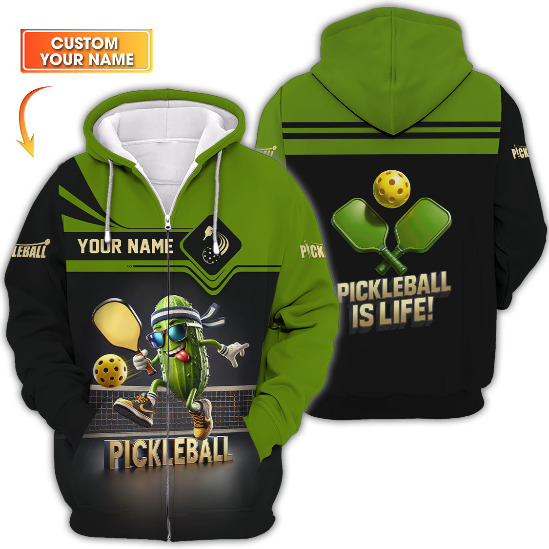 Pickleball Is Life Custom Pickleball Shirt, Funny Pickleball Shirts, Gifts For Pickleball Players