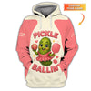 Personalized “Pickle Ballin’ Cute Funny Women’s Pickleball T Shirts, Custom Name Pickleball Shirt, Gift For Pickleball Lover
