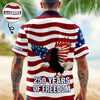 BlueJose Personalized 250 Years of Freedom Flag, 1776–2026 Eagle Betsy Hawaii Shirt