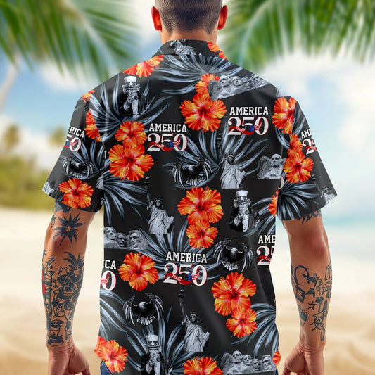 BlueJose Personalized American 250th Anniversary Hawaiian Shirt