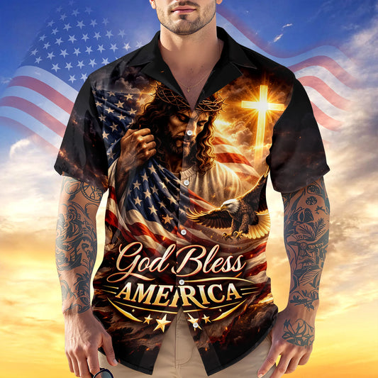 BlueJose God Bless America Hawaii Shirt