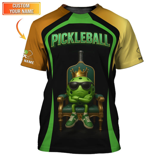 King Of The Court Pickleball Shirt, Pickleball Shirts For Men, Funny Pickleball T Shirt
