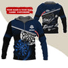 BlueJose I'm Sexy And I Throw It Dart Personalized Name, Team Name Zipper Hoodie