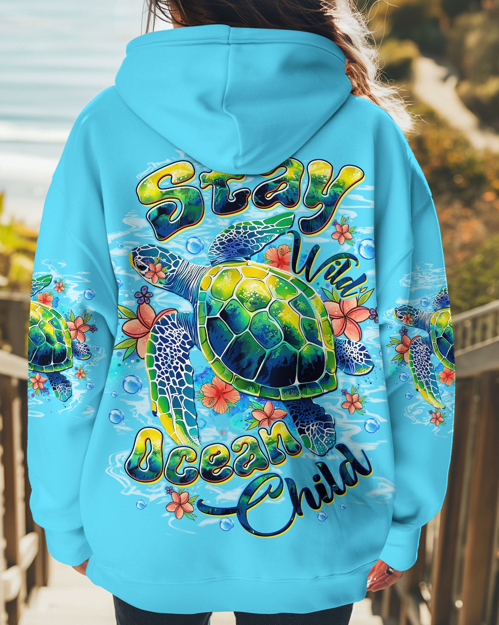 STAY WILD OCEAN CHILD TURTLE ALL OVER PRINT - TLTW0110253