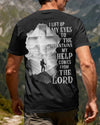 BlueJose I Lift Up My Eyes To The Mountains Personalized Hiking 3D Shirt - Black