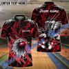 BlueJose Bowling And Pins Soaring Eagle Customized Name 3D Shirt (6 Colors)