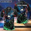BlueJose Bowling And Pins Almighty American Eagle Multicolor Customized Name 3D Shirt (4 Colors)