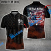 BlueJose Bowling Amrican Flag Retro Smoke Customized Name, Team Name 3D Shirt
