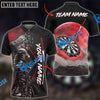 BlueJose Darts Moon Samurai Personalized Name, Team Name Shirt (4 Colors)