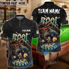 BlueJose Billiards Ball 8 & 9 Pool Sharks Washed Pattern Personalized Name Shirt (4 Colors)