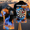 BlueJose Darts Double Fire Personalized Name, Team Name Shirt (4 colors)
