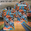 BlueJose Bowling And Pins Screaming Funny Graffiti Customized Name, Team Name 3D Shirt (4 Colors)