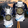 BlueJose Darts Shattering Break Wall Personalized Name, Team Name Shirt (4 Colors)