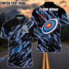 BlueJose Archery Camo Style Customized Name 3D Shirt (4 Colors)