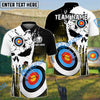 BlueJoses Archery Punishing Skull Multicolor Customized Name 3D Shirt (6 Colors)