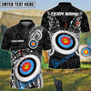 BlueJose Archery Maori Style Customized Name 3D Shirt (4 Colors)