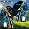 BlueJose Golf Golden Heat Customized Name, Team Name 3D Shirts (4 Colors)