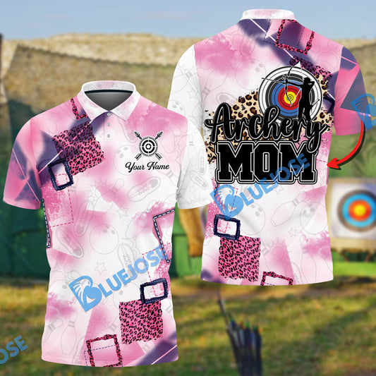 BlueJose Archery Mom Customized Name 3D Shirt (4 Colors)