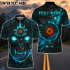 BlueJose Archery Magma Skull Customized Name 3D Shirt (4 Colors)