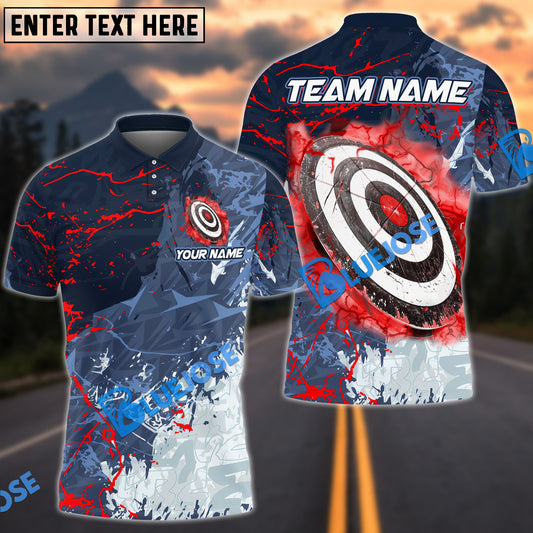 BlueJose Archery Grunge Lightning Customized Name 3D Shirt (4 Colors)