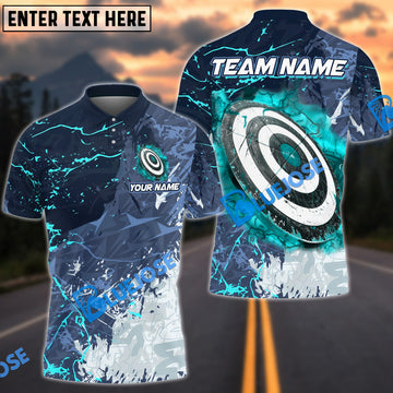 BlueJose Archery Grunge Lightning Customized Name 3D Shirt (4 Colors)