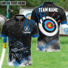 BlueJose Archery Wolf Scratch Customized Name 3D Shirt (4 Colors)