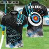 BlueJose Archery Wolf Scratch Customized Name 3D Shirt (4 Colors)
