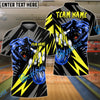 BlueJose Bowling And Pins Lightning Bear Customized Name, Team Name 3D Shirt (4 Colors)
