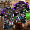 BlueJose Billiards Ball 8 Skull Gunslinger Personalized Name Shirt (4 Colors)