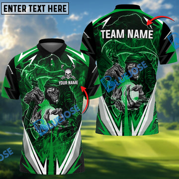 BlueJose Golf Lightning Reaper Customized Name, Team Name 3D Shirts (4 Colors)