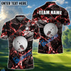 BlueJose Golf Ball Dark Material Customized Name, Team Name 3D Shirts (4 Colors)